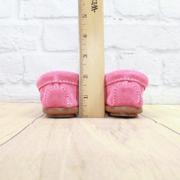 New! Minnetonka Pink Suede Moccasin Slip on Flat Loafer Shoes Size US 8 - Picture 6 of 8